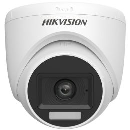 Camera de supraveghere video TurboHD, 2MP, Lentila 2.8mm, Iluminare duala, Microfon, Hikvision DS-2CE76D0T-LPFS(2.8mm) f