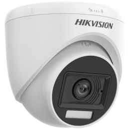 Camera de supraveghere video TurboHD, 2MP, Lentila 2.8mm, Iluminare duala, Microfon, Hikvision DS-2CE76D0T-LPFS(2.8mm) d